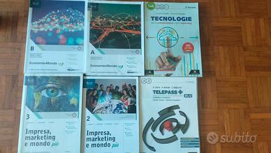 Lotto libri scolastici indirizzo tecnico economico