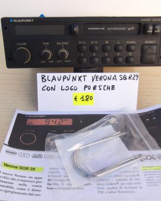 Autoradio Blaupunkt per Porsche anni '80
