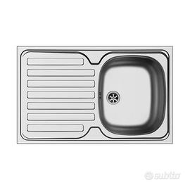 Lavello 1 vasca in inox argento DELINIA Kama