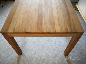Tavolo massello in teak, quadrato