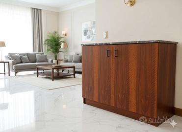 Mobile sala credenza Florence  Knoll 2 ante noce