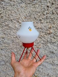 Lampada vintage opalino lampara anni '50 space age