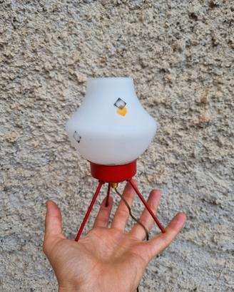 Lampada vintage opalino lampara anni '50 space age