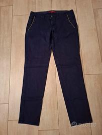 pantaloni blu donna guess taglia 27