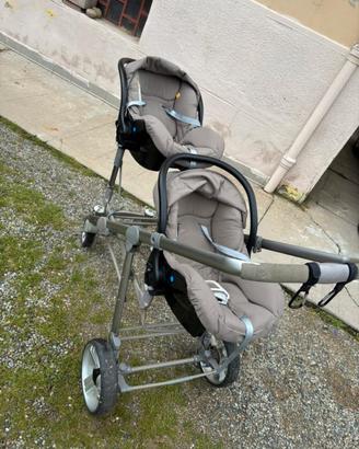 carrozzino gemellare 