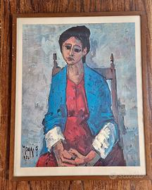 Ristampa immagine di donna Pittore Maggi