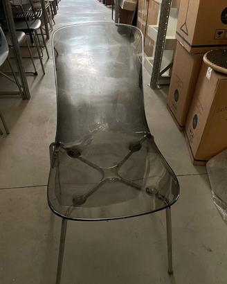 1 Sedia Softline policarbonato fumè trasparente