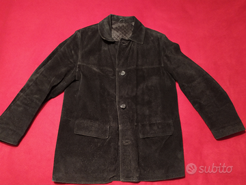 Giacca vera pelle e viscosa uomo Taglia 50 Italy
