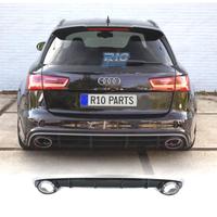 DIFFUSORE AUDI A6 4G 15-18 LOOK RS + TERMINALI DI 
