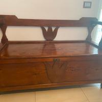Cassapanca antica in legno