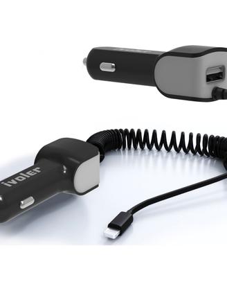 Caricabatterie auto Apple iPhone + porta USB nuovo