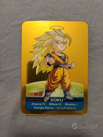 Lamincard Goku SSJ 3 oro versione baby 