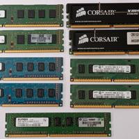 Schede varie di memoria RAM