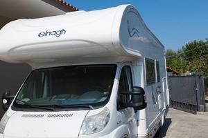 Camper mansardato con garage elnagh prince 46