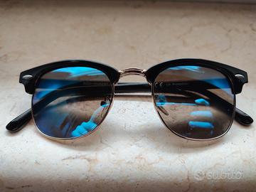 Occhiali da sole neri - lenti blu