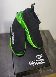 Sneakers Love Moschino Sock Knit Verdi 💚
