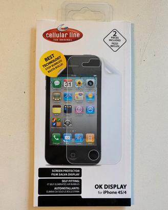 Pellicola Screen Protector Salva display I Phone 4