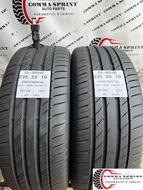 2 PNEUMATICI 235/55 R19 CONTINENTAL ESTIVE 90%