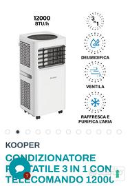 condizionatore portatile + guarnizione  finestra