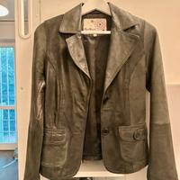 Giacca vintage in vera pelle tg 36