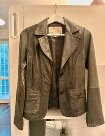 Giacca vintage in vera pelle tg 36