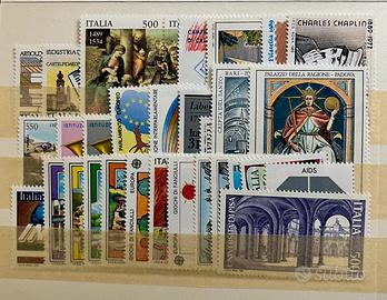 Francobolli Repubblica Italiana 1989