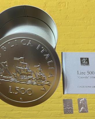 Cofanetto + Lingottino 500 lire