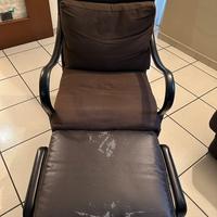 Poltrono con poggiapiedi