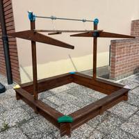 Sabbiera per bambini da ristrutturare