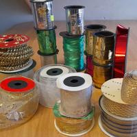 Lotto nastri decorativi natalizi