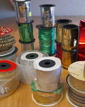 Lotto nastri decorativi natalizi