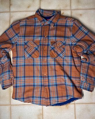 Supreme plaid fleece square quadri jacket