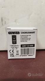 alimentatore usb gewiss chorusmart