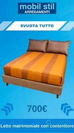 Letto imbottito Contenitore Clay L 172 cm