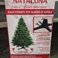 Base Rotante per Albero Natale a 360° attacco luci