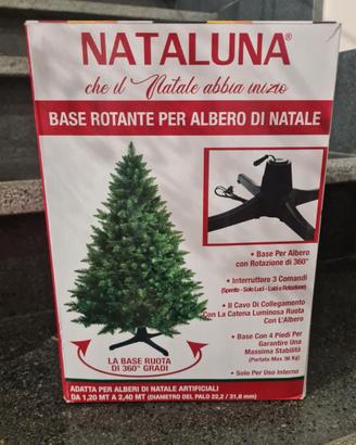 Base Rotante per Albero Natale a 360° attacco luci