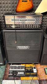 amplificatore testata + cassa 412 mesa boogie dual