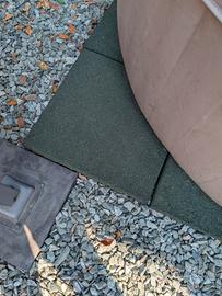 piastrelle gomma giardino piastre 