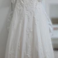 Abito da sposa + velo + cuscino fedi
