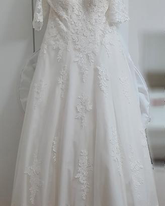 Abito da sposa + velo + cuscino fedi