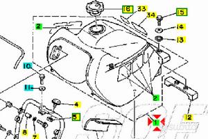 -Serbatoio Yamaha SuperTenerè 750 3LD241100001