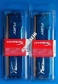 MEMORIE RAM HYPERX FURY 2 x 8 GB DDR3 1600 MHz
