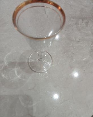 11 calici in cristallo vintage da liquore anni 70'