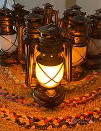 Lanterna decorativa con luce LED effetto fiamma