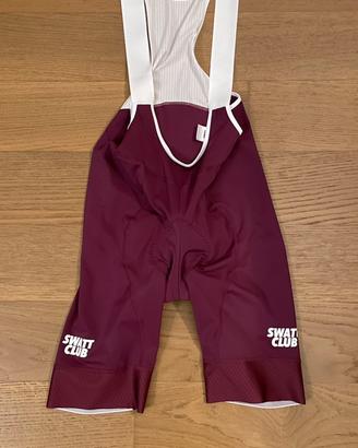 Swatt Club short bib burgundy (XL - uomo)