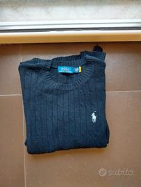 maglione ralph lauren nero da donna Taglia L