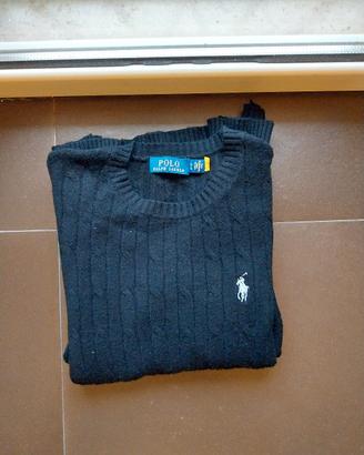 maglione ralph lauren nero da donna Taglia L