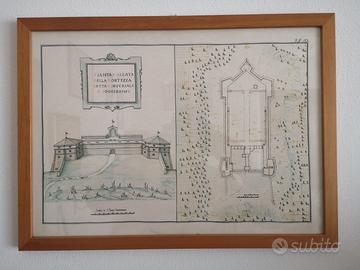 Quadro Carta Storica Poggibonsi