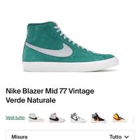 Nike Blazer mid 77 suede green