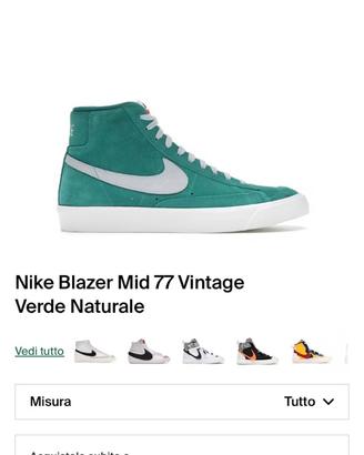 Nike Blazer mid 77 suede green
